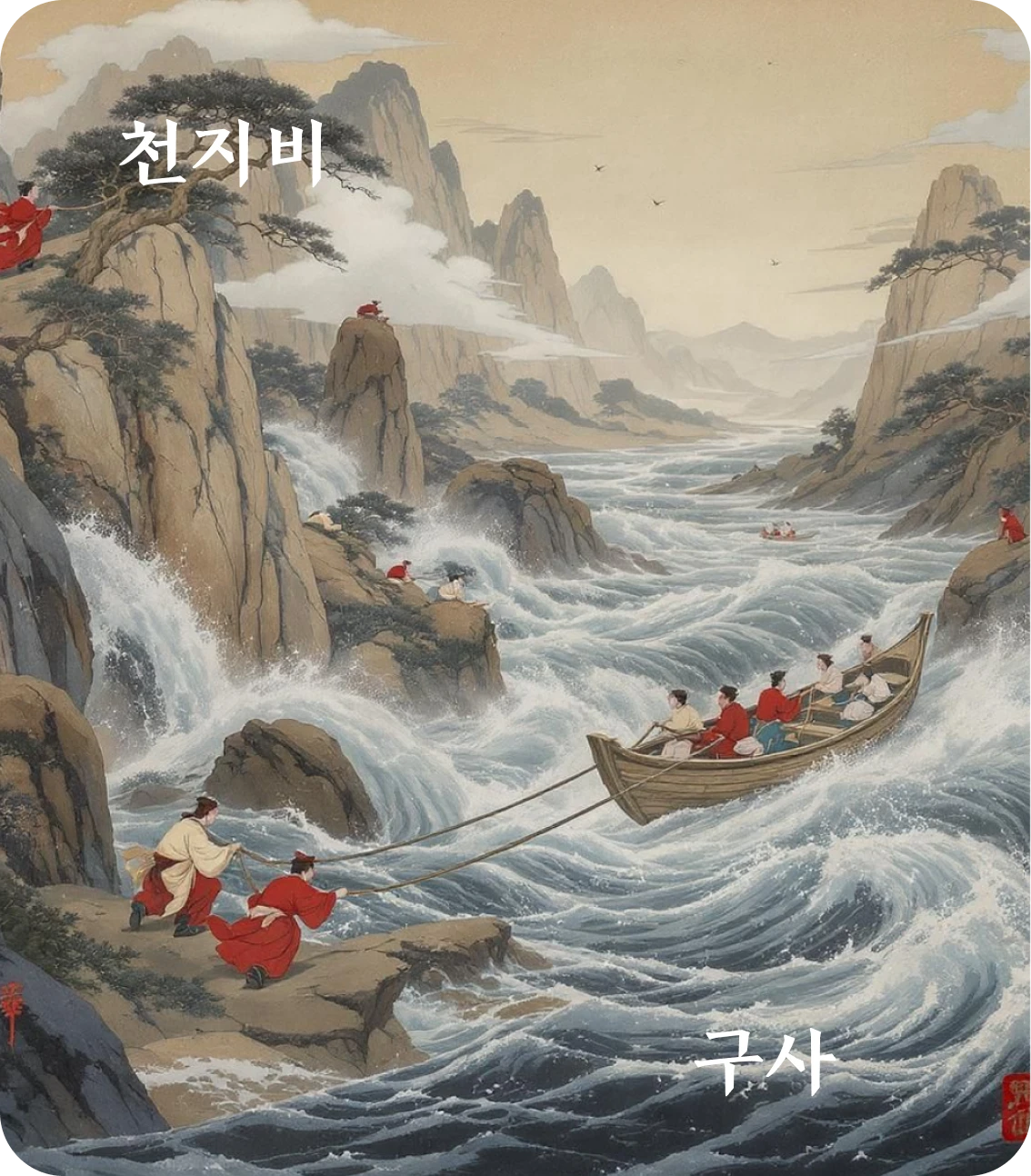 비괘 구사 효 카드: 유명무구