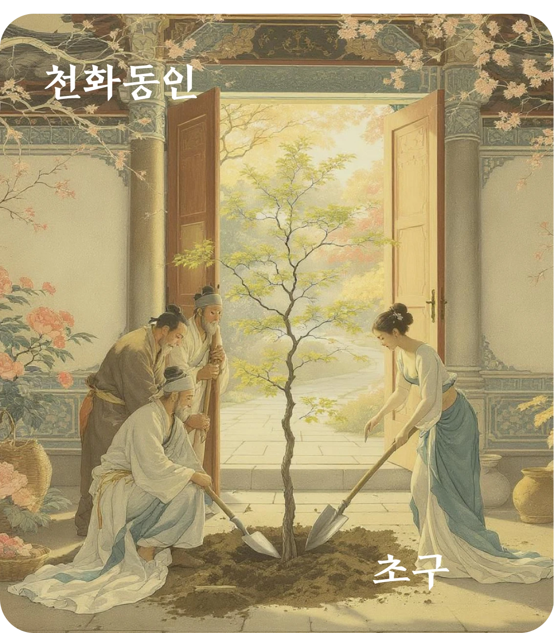 동인괘 초구 효 카드: 동인우문