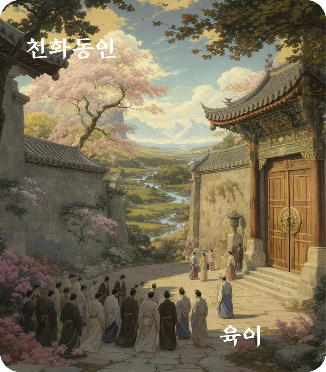 동인괘 육이 효 카드: 동인우종