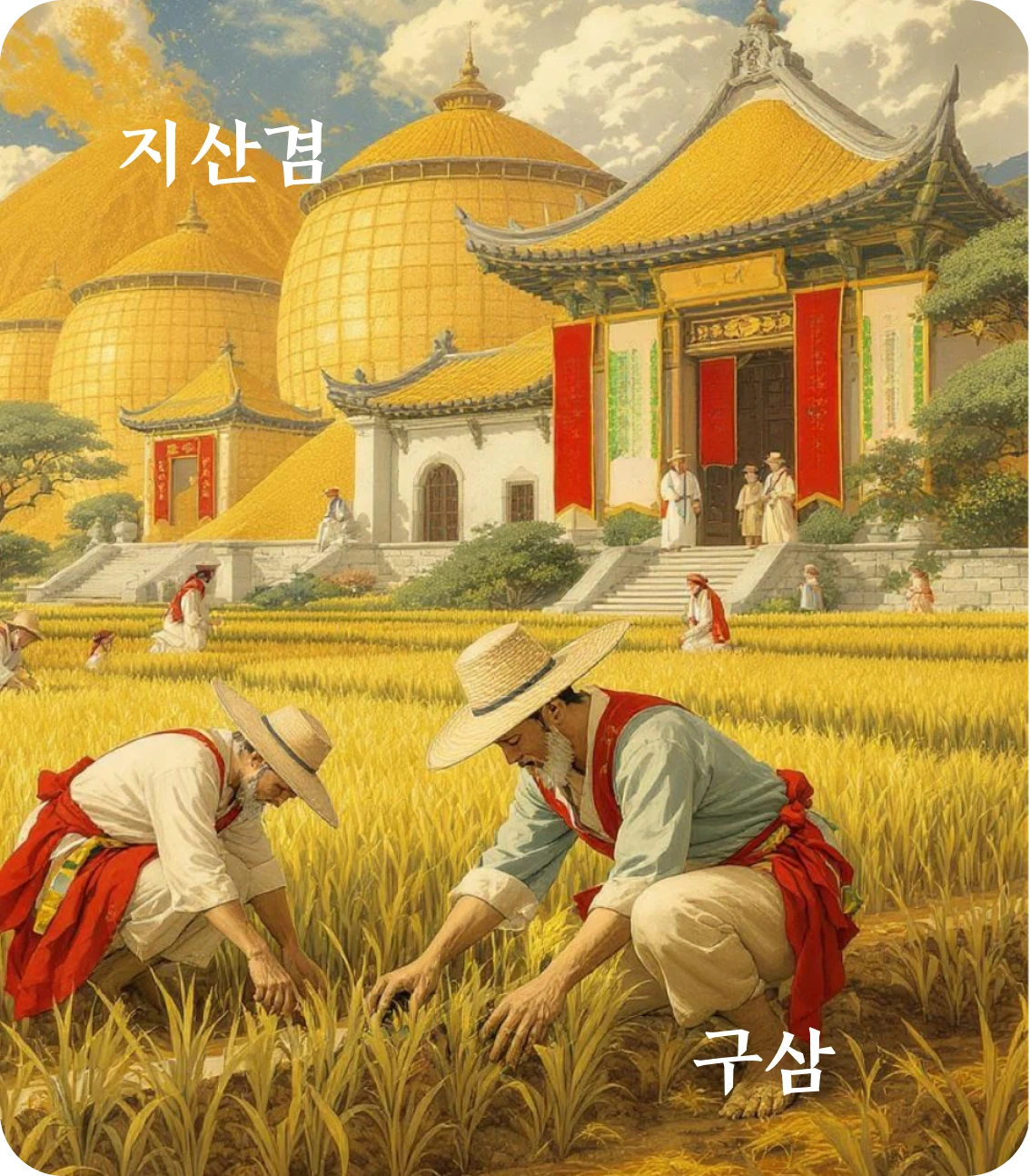 겸괘 구삼 효 카드: 노겸