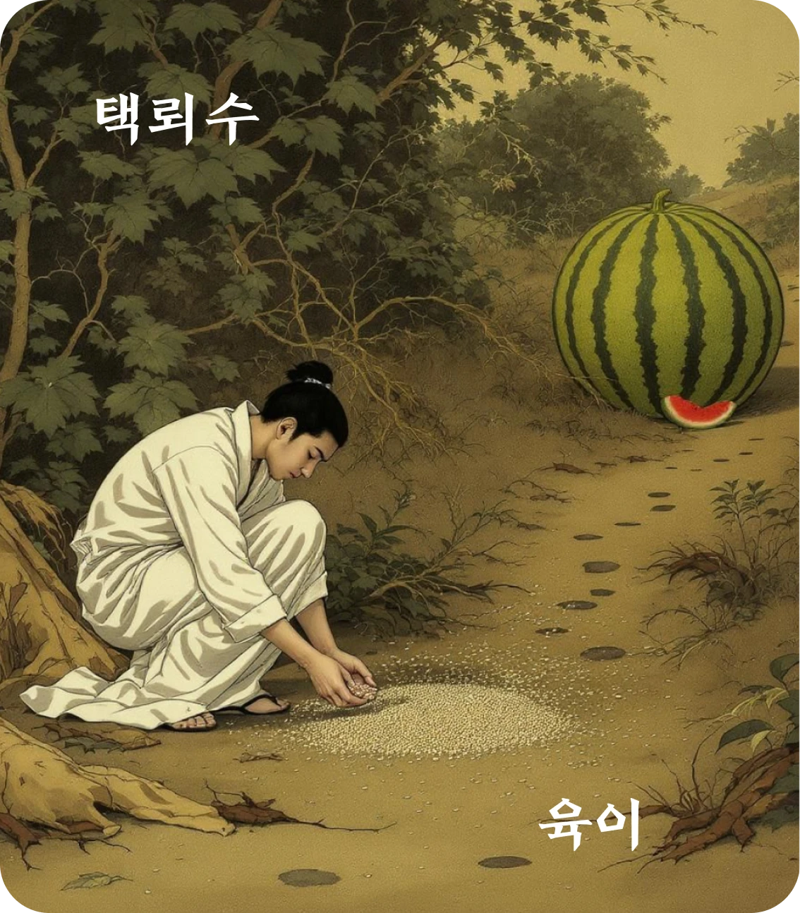 수괘 육이 효 카드: 계소자