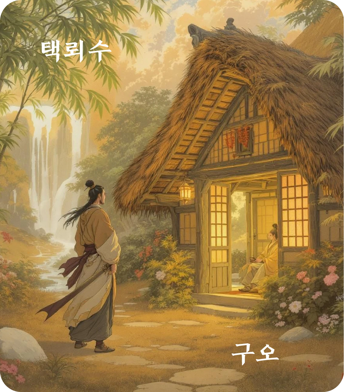 수괘 구오 효 카드: 부우가