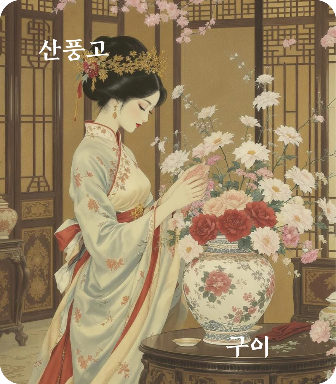 고괘 구이 효 카드: 간모지고