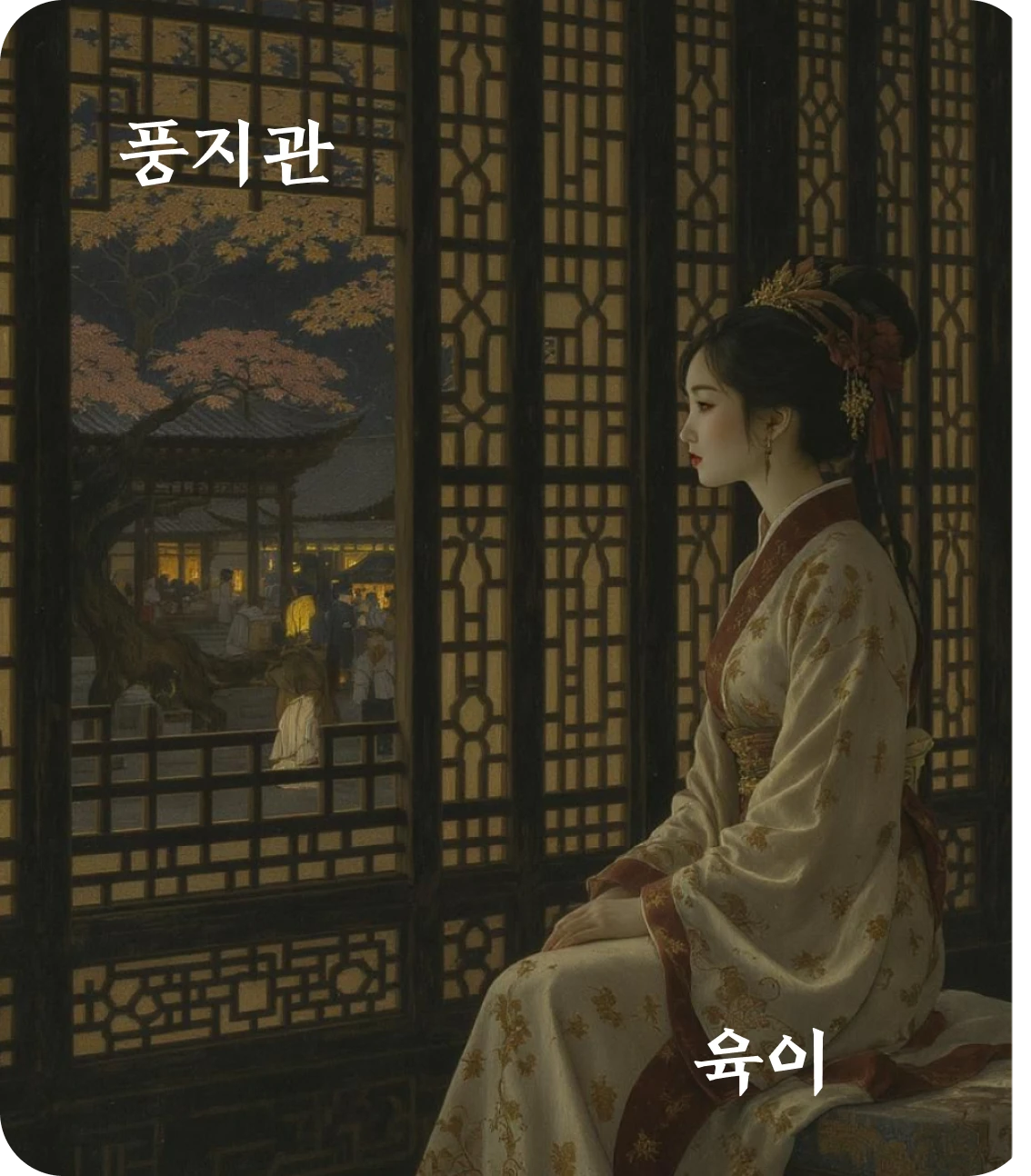 관괘 육이 효 카드: 규관