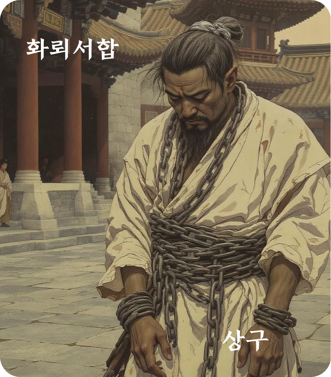 서합괘 상구 효 카드: 하교멸이