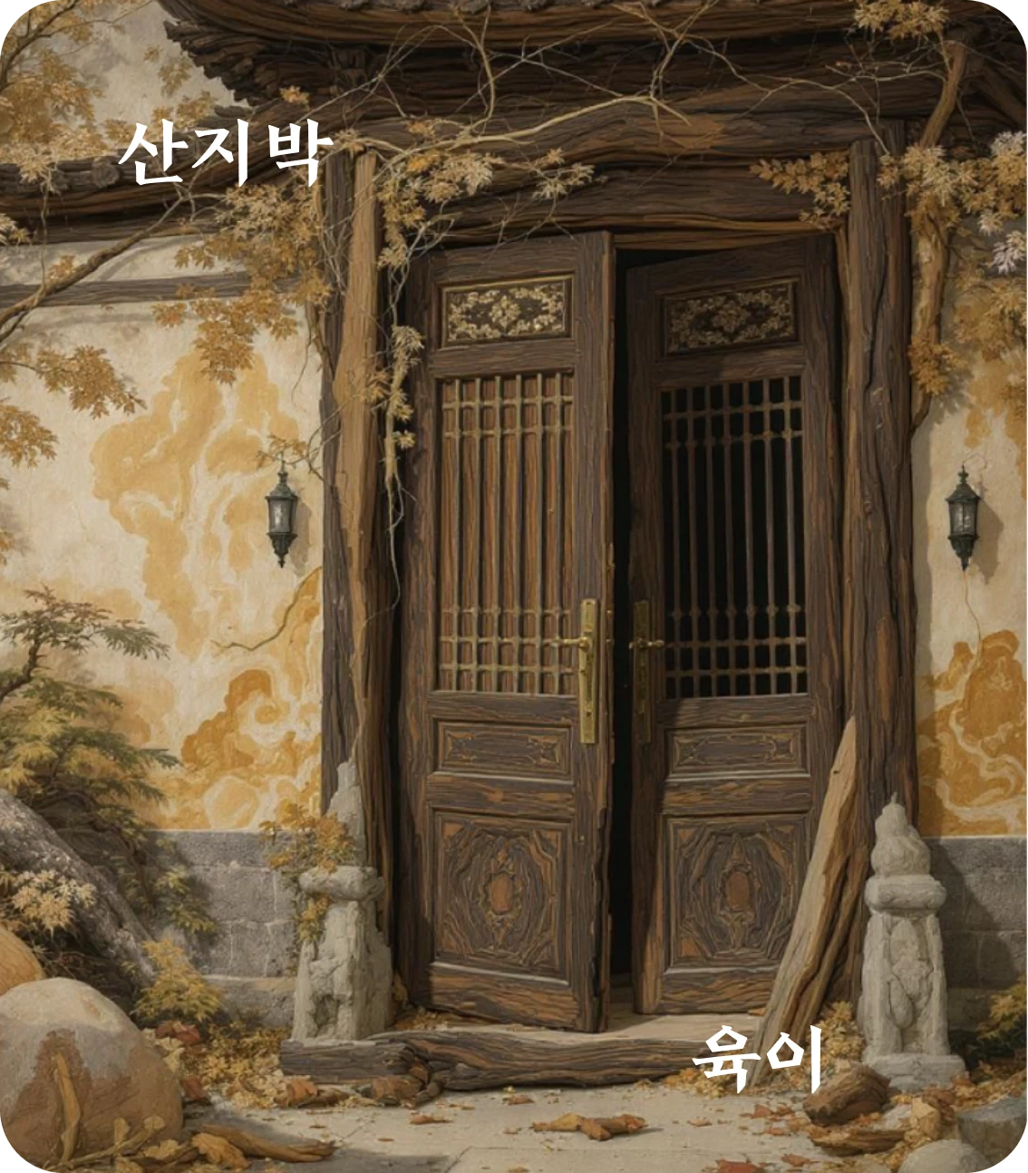 박괘 육이 효 카드: 박상이변