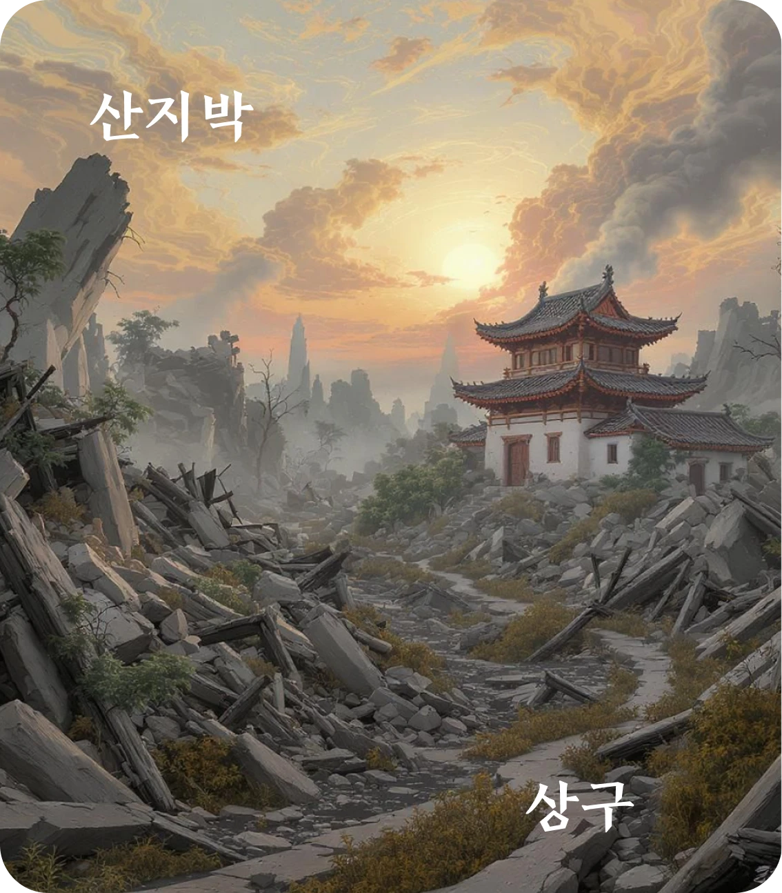 박괘 상구 효 카드: 석과불식