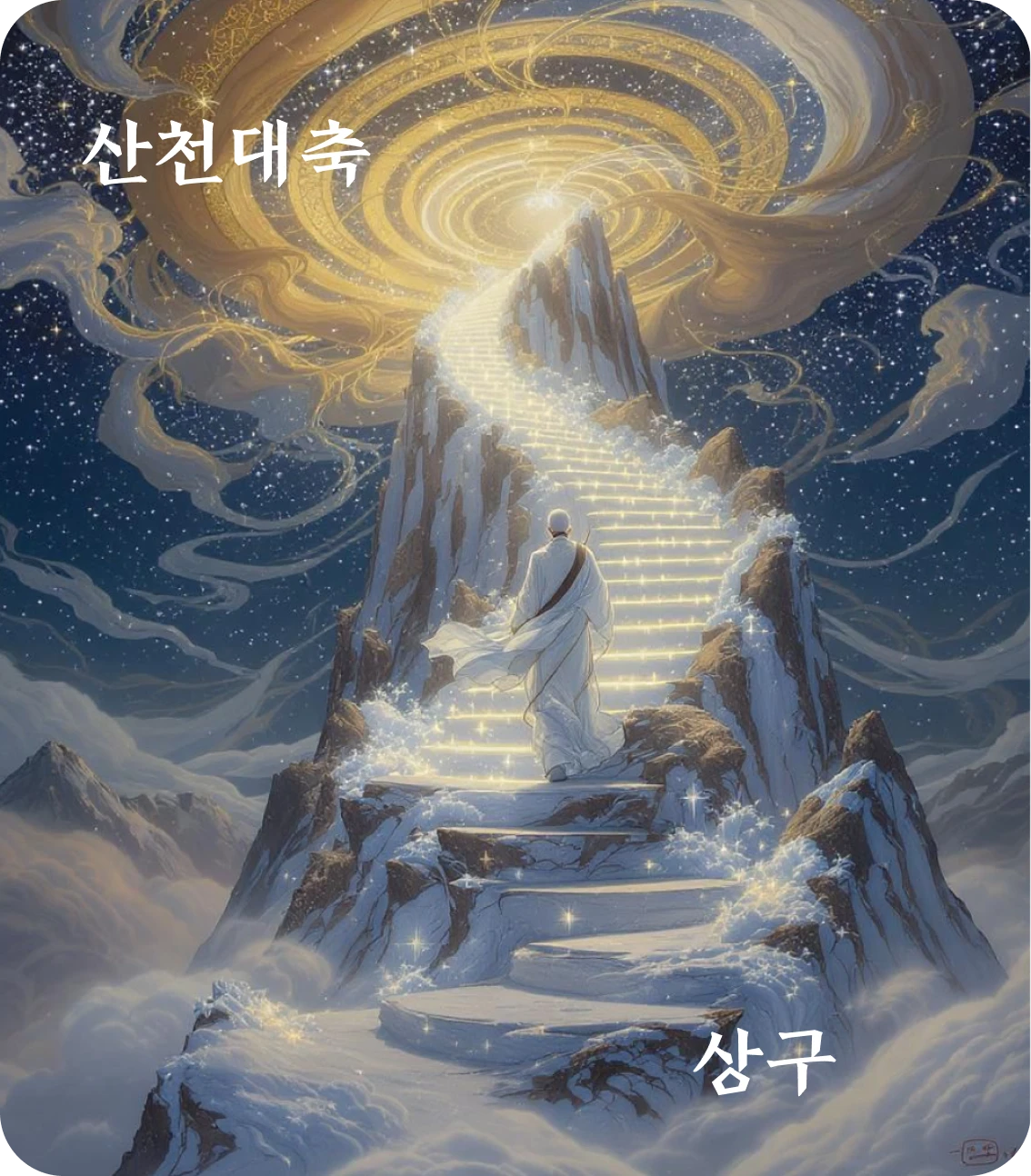 대축괘 상구 효 카드: 하천지구