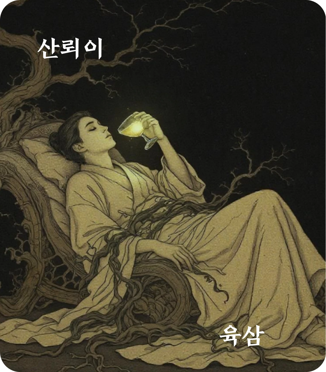 이괘 육삼 효 카드: 불이정흉