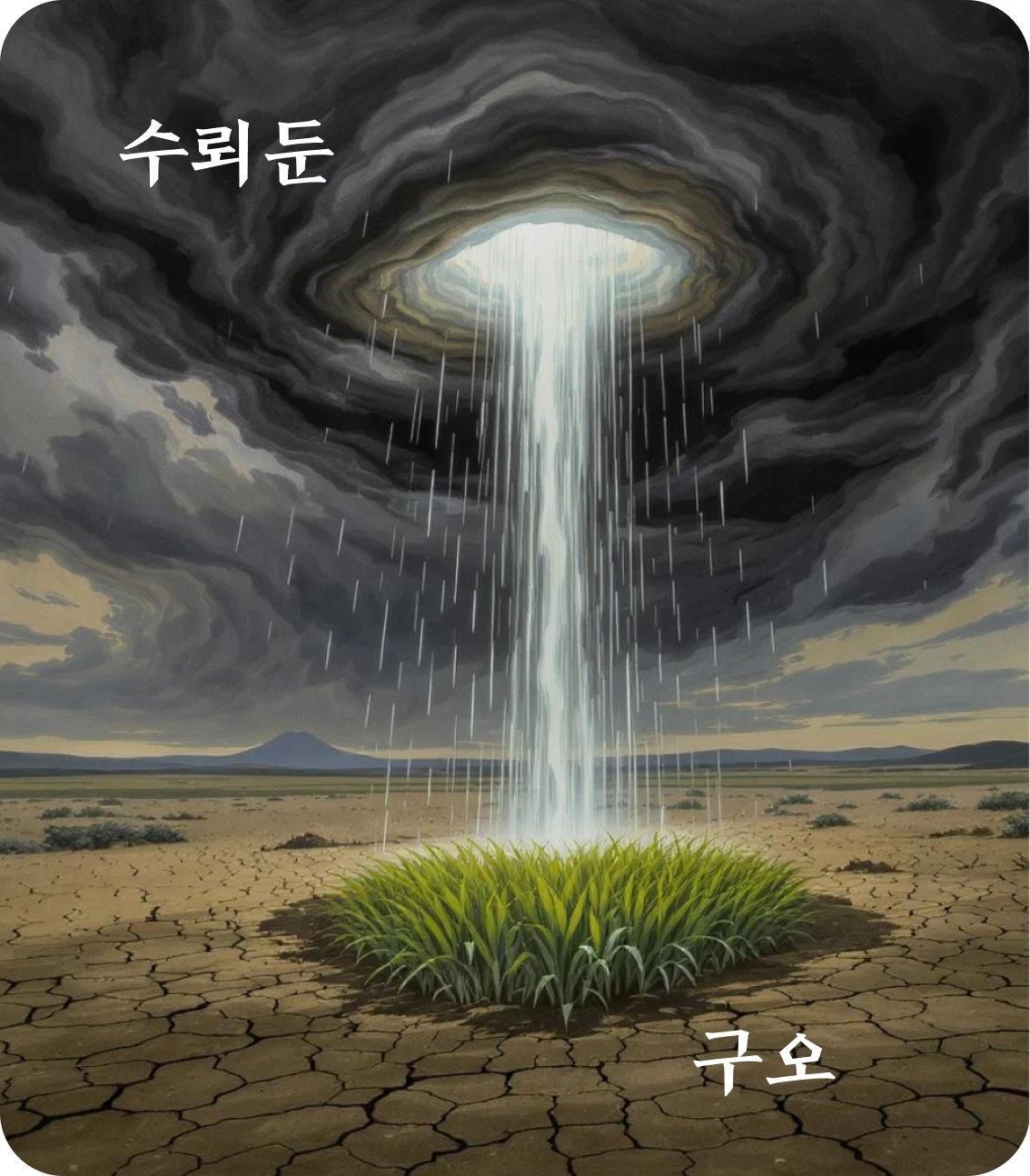 수뢰둔괘 구오 효 카드: 둔기고