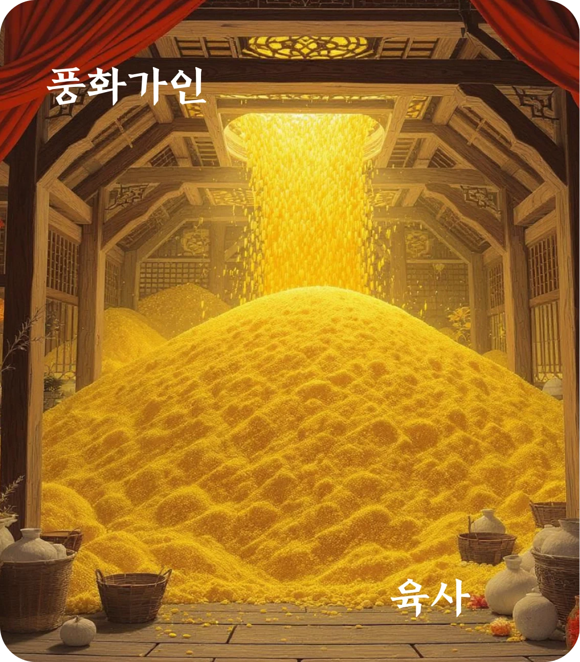 가인괘 육사 효 카드: 부가대길