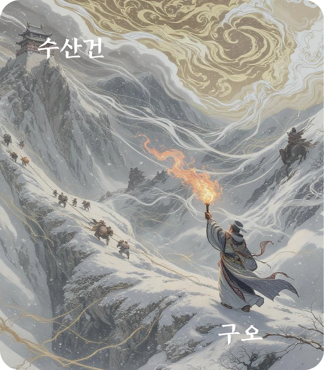 건괘 구오 효 카드: 붕래