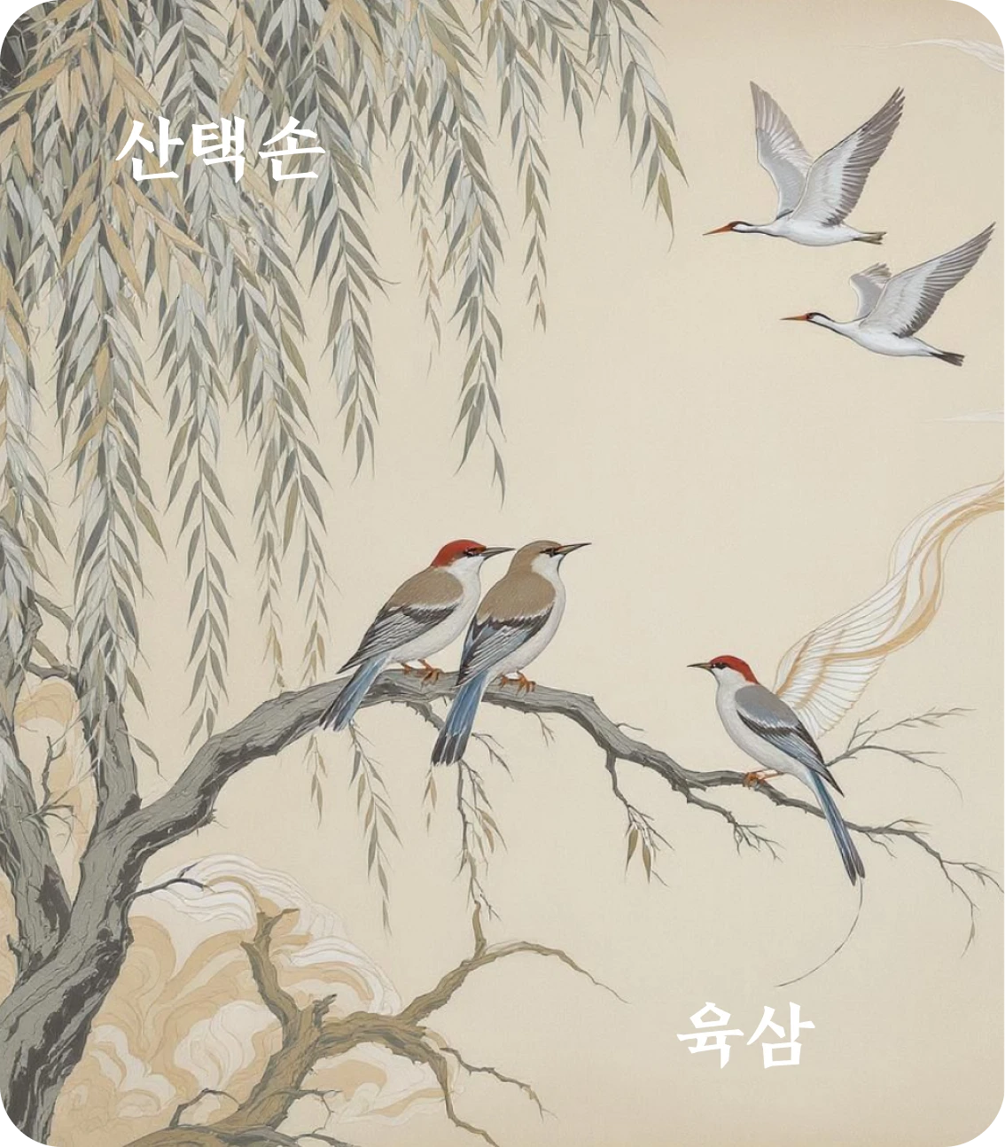 손괘 육삼 효 카드: 삼인행