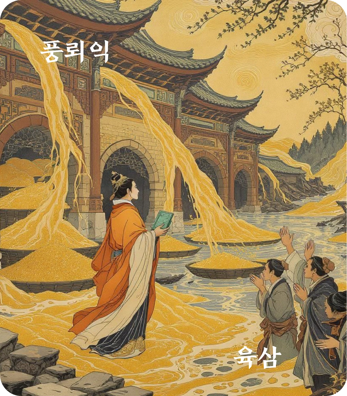 익괘 육삼 효 카드: 용흉사