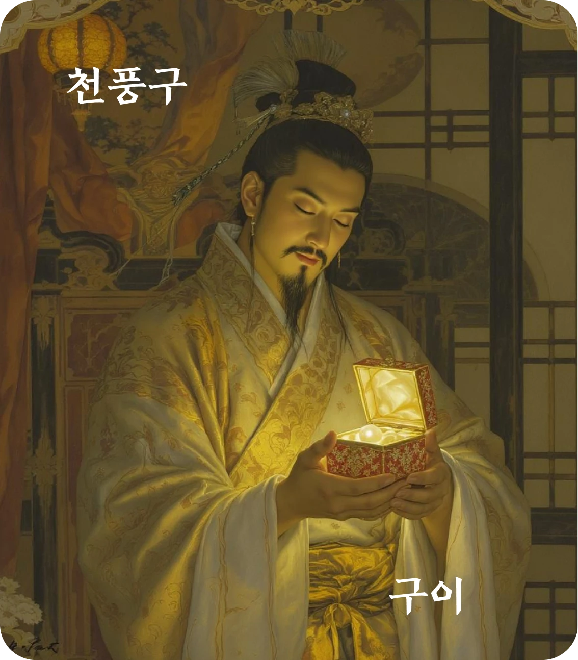 구괘 구이 효 카드: 포유어