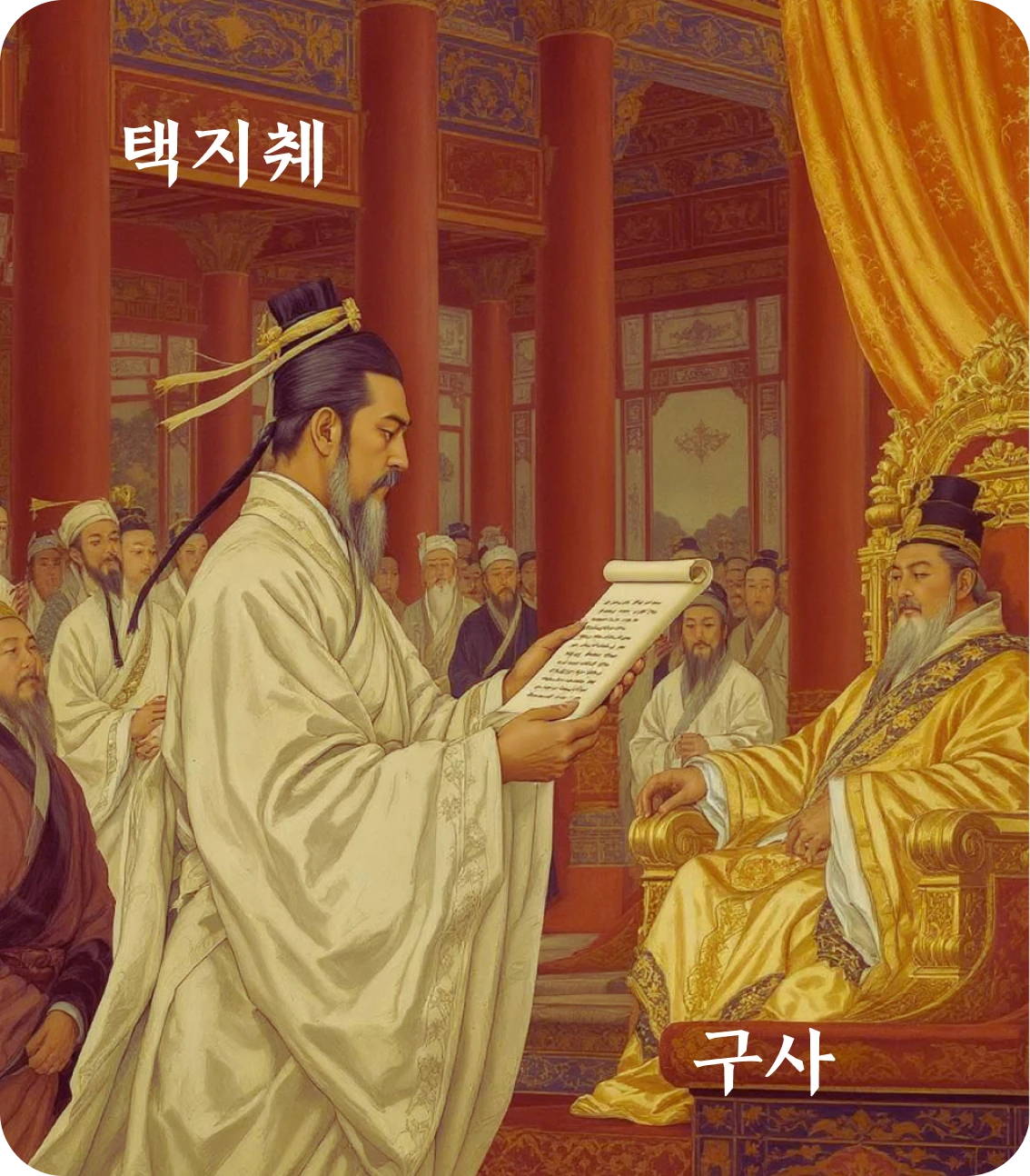 췌괘 구사 효 카드: 대길