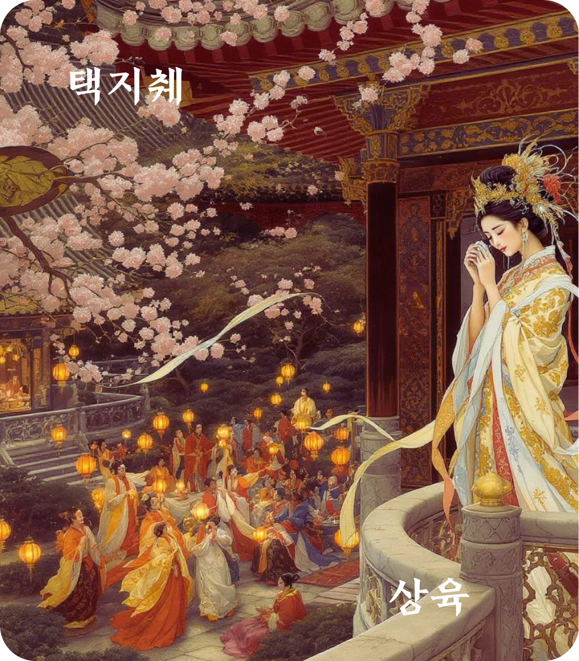 췌괘 상육 효 카드: 자자체체