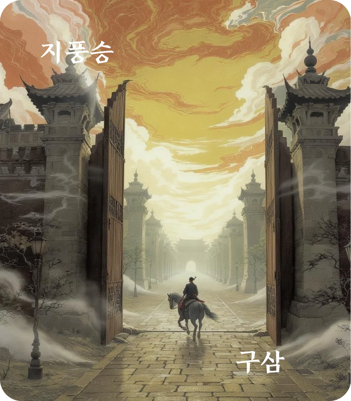 승괘 구삼 효 카드: 승허읍