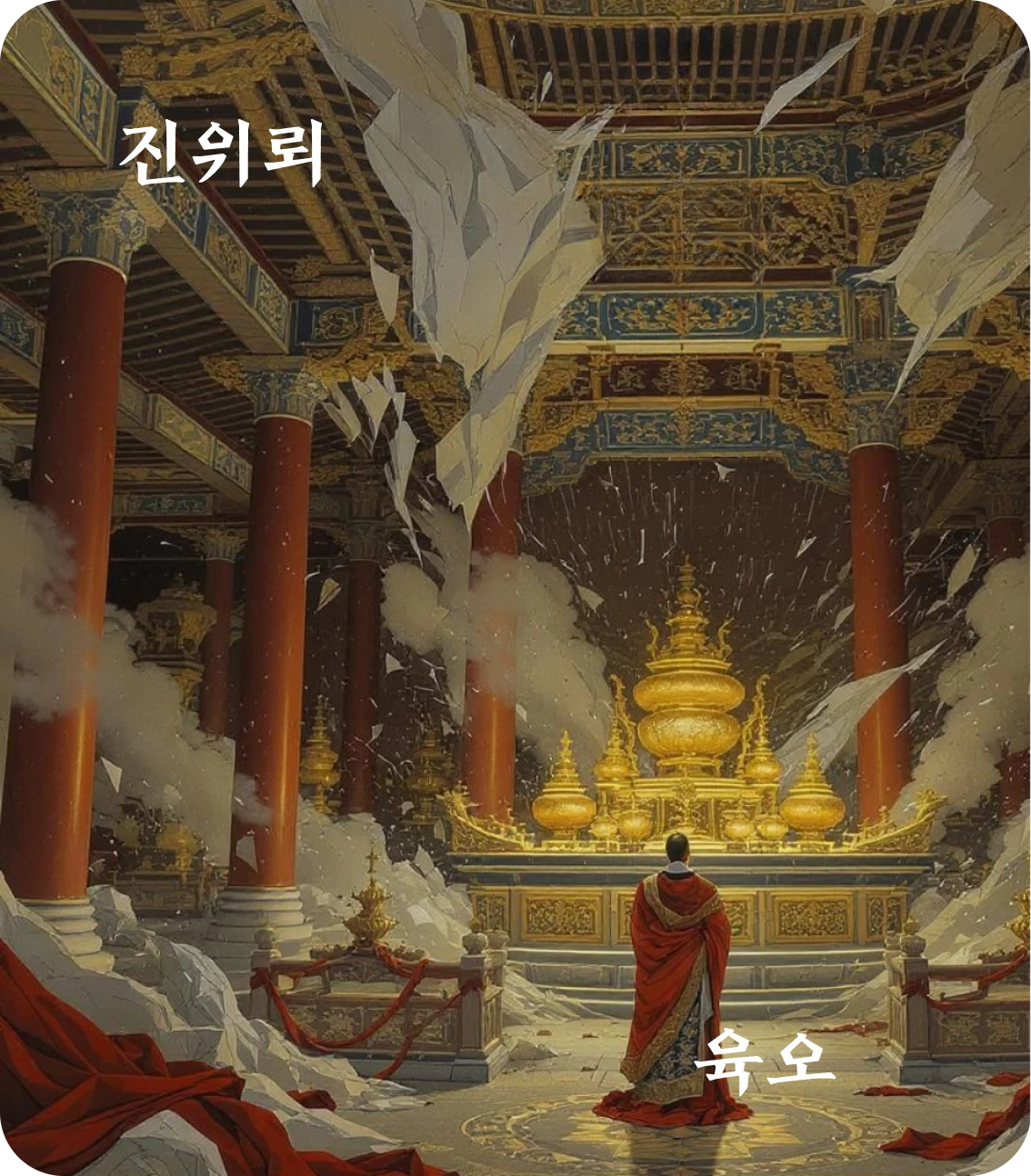 진괘 육오 효 카드: 진왕래려