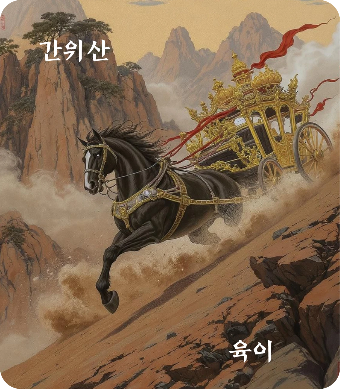 간괘 육이 효 카드: 간기비