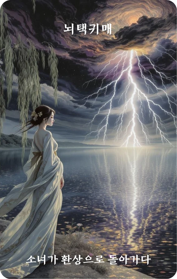 귀매괘 카드 앞면: 착위·소녀귀환상(少女歸幻象)