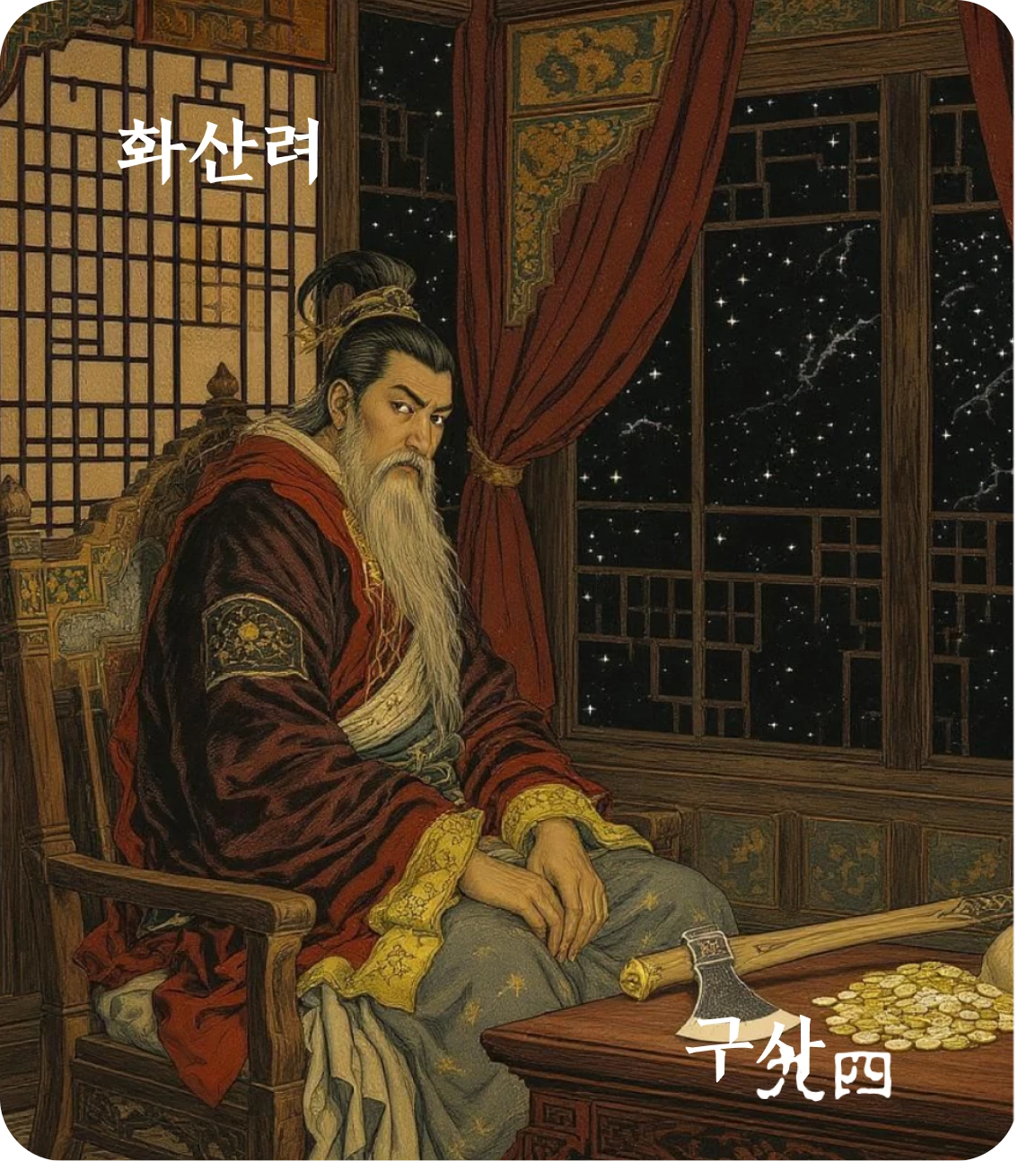 여괘 구사 효 카드: 여우처