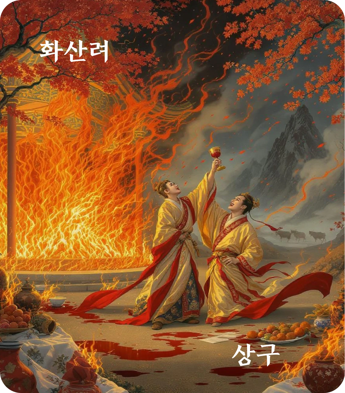 여괘 상구 효 카드: 조분기소