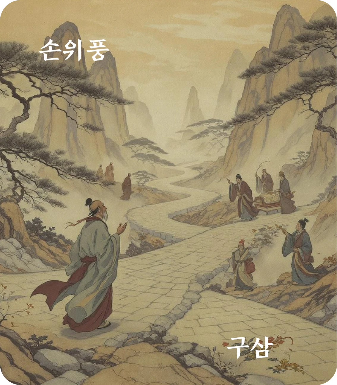 손괘 구삼 효 카드: 빈손