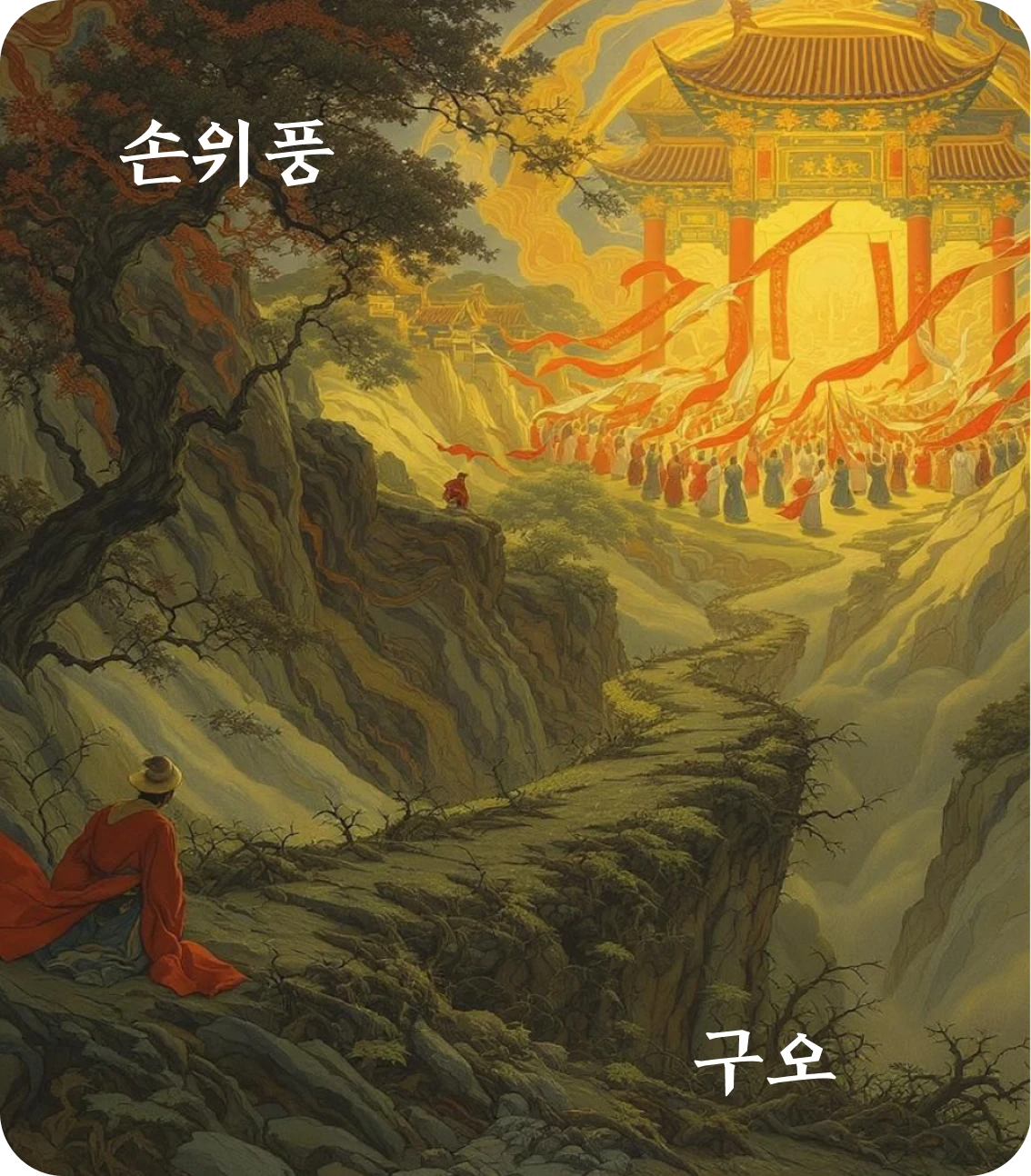 손괘 구오 효 카드: 선경삼일