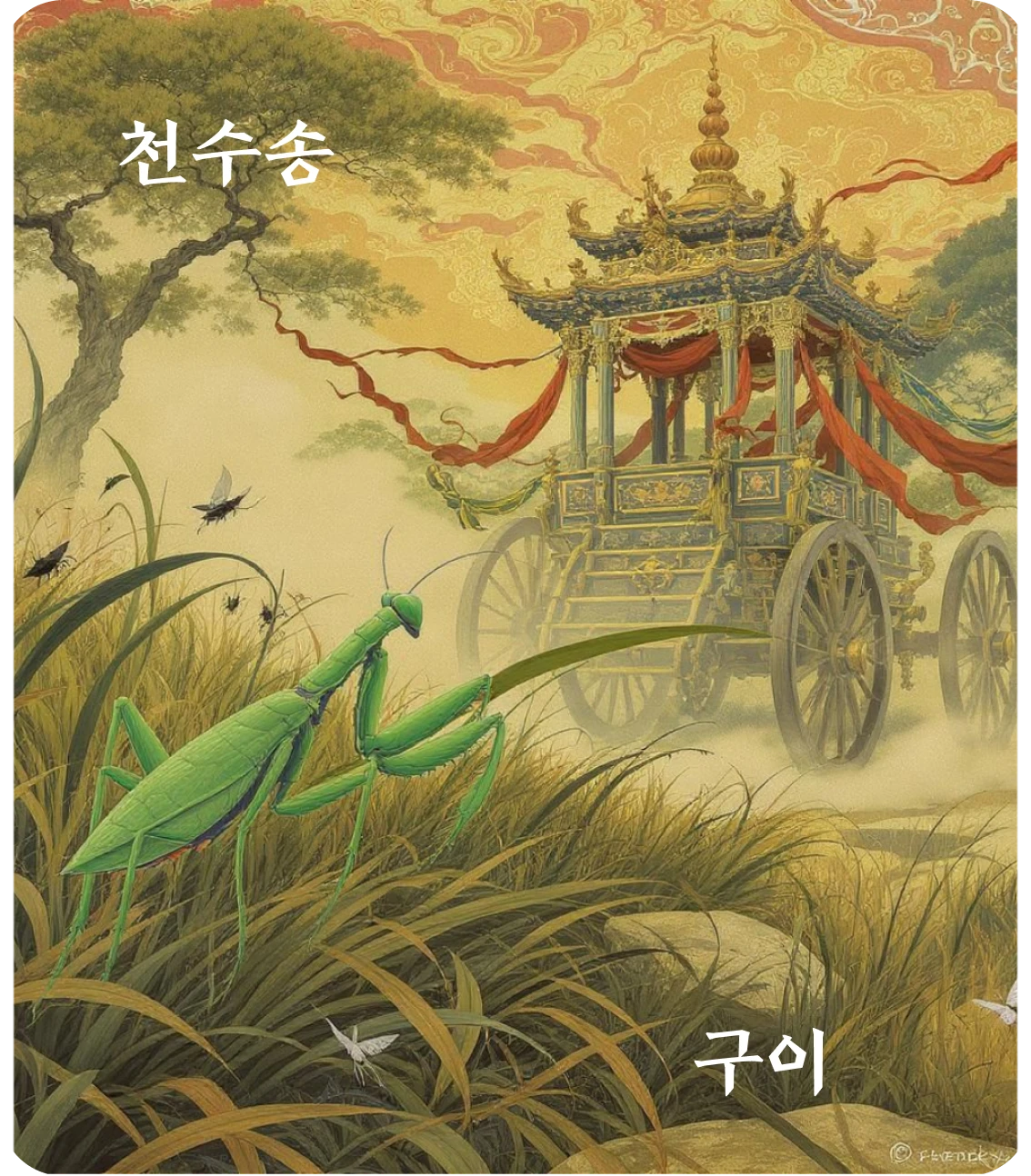 송괘 구이 효 카드: 귀이분