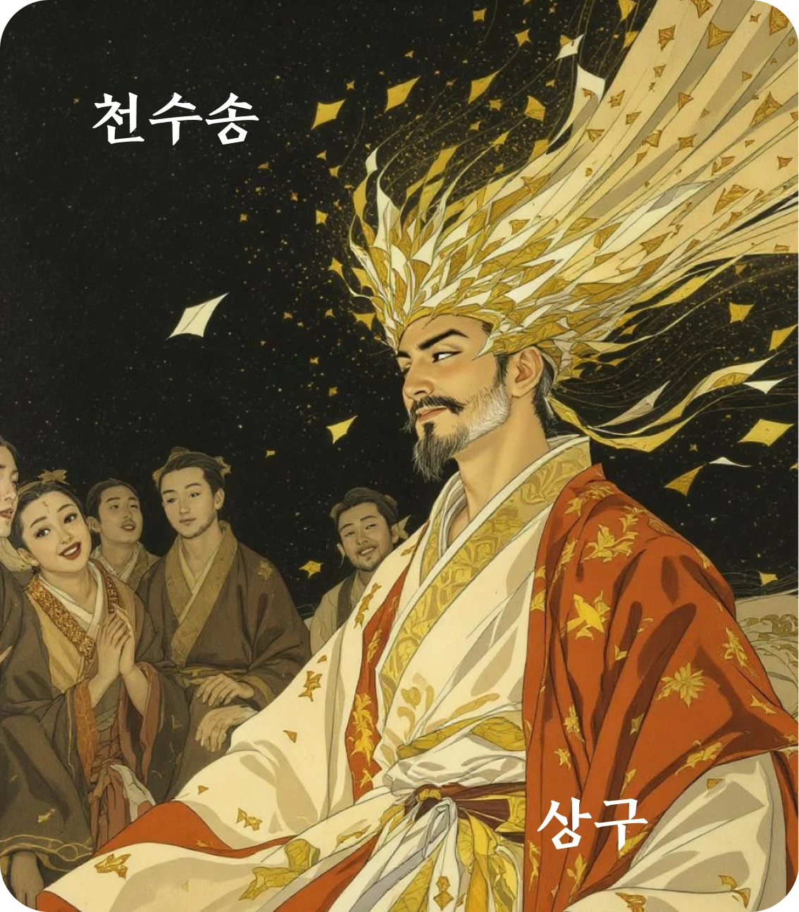 송괘 상구 효 카드: 혹석지반대