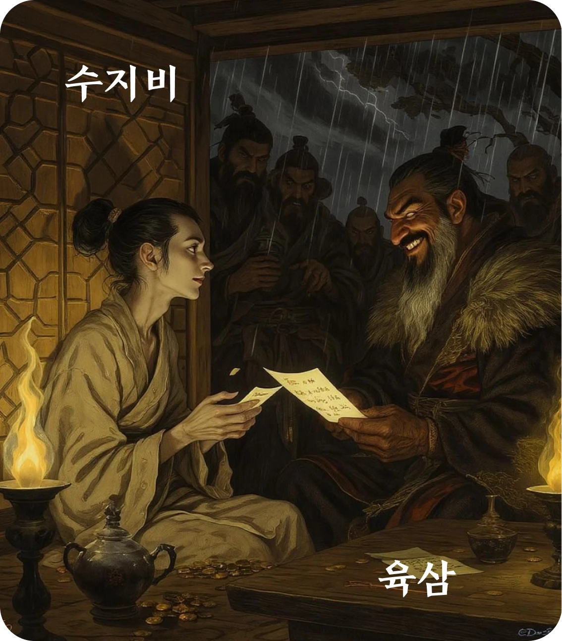 비괘 육삼 효 카드: 비지비인