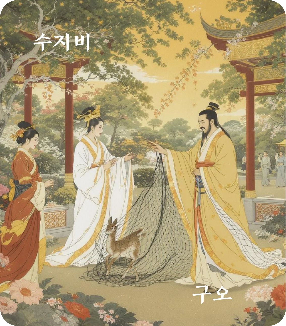 비괘 구오 효 카드: 현비삼구