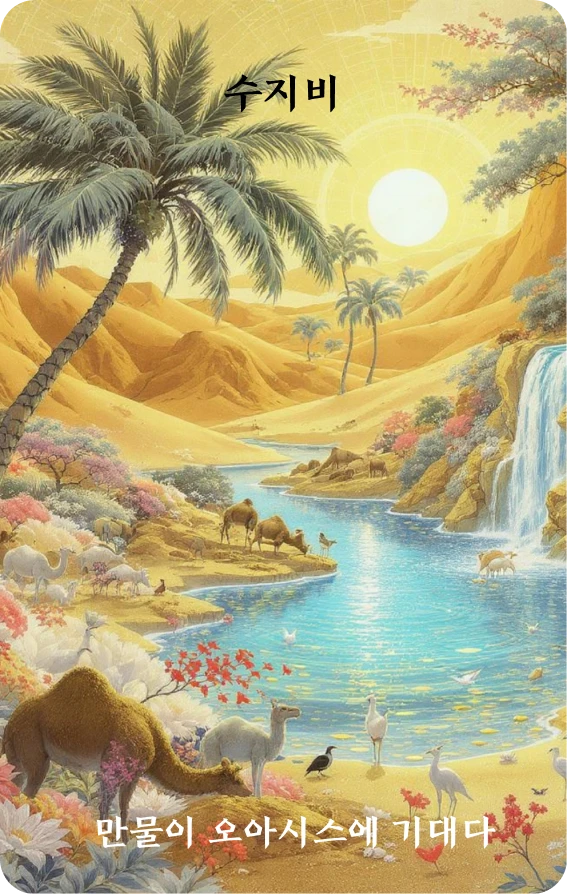 비괘 카드 앞면: 사막 오아시스