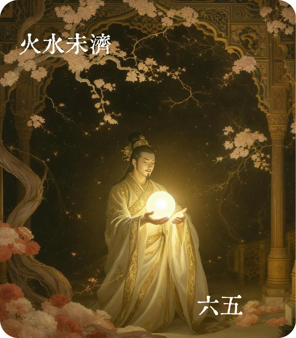未濟卦六五爻卡牌圖像