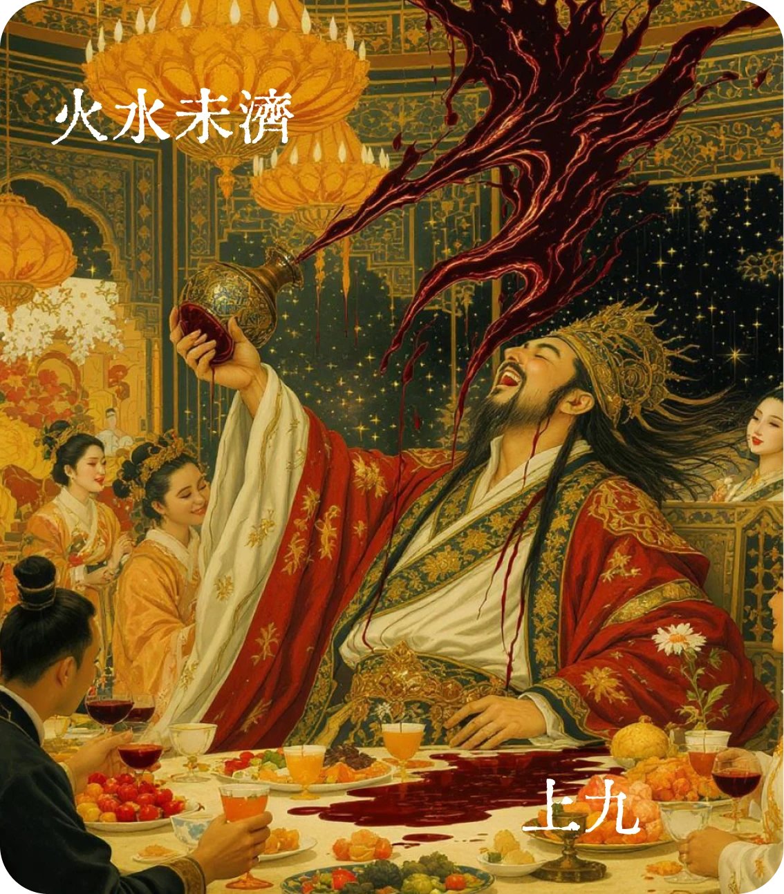 未濟卦上九爻卡牌圖像